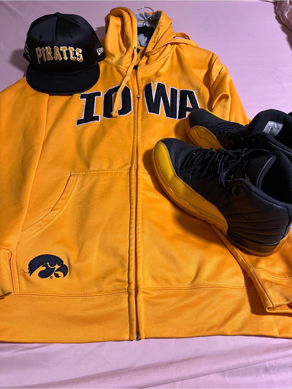 Iowa Hawkeyes Gold Zip-Up Hoodie